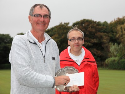 Lionel Tibble presented with Sandeford Salver by Manager James Hawkins