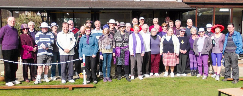 Bowdon players at their 2015 Charity One Ball Event