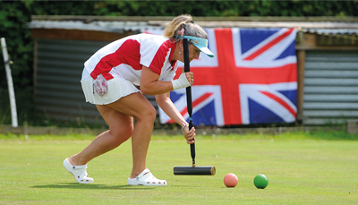 Sara Anderson playing in the Womens World Championship 2015