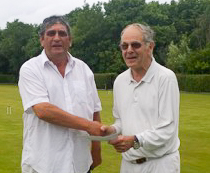 Peter Wilson receives the Super B Runner Up prize