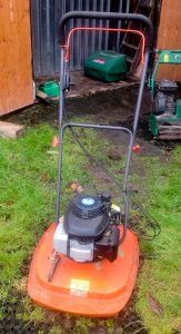 FLYMO SOLID BLADE HOVER MOWER - one metre diameter, can cut down to 10mm - cost about £500 new