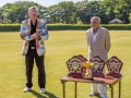2018 Festival Paul Rigge with Festival Manager Abdul Ahmad and the trophies.  And the Winners are ......